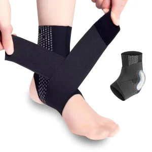 Sports Adjustable Nonslip Elastic Support Ankle Strap for Sports & Sprain Recovery Protection Nylon & Cotton Ankle Brace