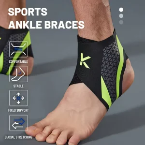 Sports Ankle Braces Lightweight Breathable Comfortable Stable Fixed Support Biaxial Stretching for Athletic Protection Unisex