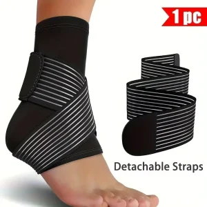 Sports Ankle Guards Knitted Straps for Basketball Football and Badminton Breathable and Pressurized