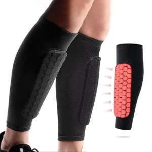 Sports Anti Skidding Sleeve Leg Brace Wrap Shin Pads Calf Socks Football Sleeve Calf Shin Guards