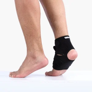 Sports Breathable Nylon Compression Ankle Brace with Non-Slip Professional Protection for Football & Fitness