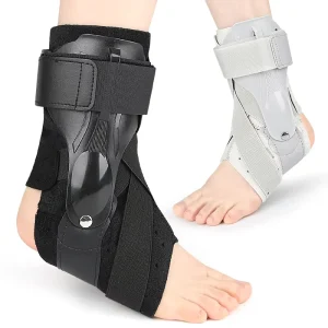 Sports Compression Breathable Adjustable Ankle Brace Men Women Outdoor Fitness Basketball Support Dual-Strut Stabilization