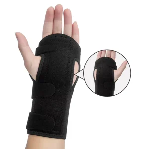 Sports Compression Wristband Carpal Tunnel Support Padded Protective Compression Wrist Guard for Left