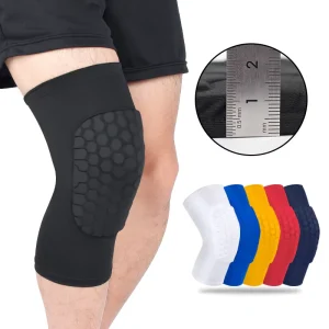 Sports Crashproof Knee Pads Breathable Non slip Honeycomb Knee Support Brace Basketball Compression Sleeve Protector