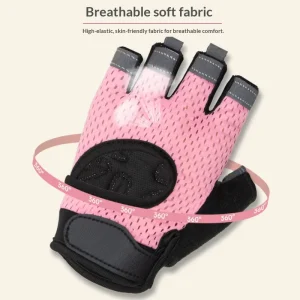 Sports Cycling Yoga Unisex Fitness Equipment Weightlifting Training Nylon Wrist Support Half Finger Gloves