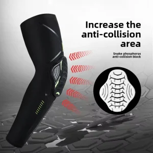 Sports Elbow Pads Honeycomb Anti Collision Compression Polyester Fiber Adult Protective Gear for Basketball Football