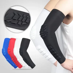 Sports Elbow Protector Honeycomb Anti-collision Pressurized Arm Sleeve Men’s Women’s Polyester Spandex Adult Basketball Riding