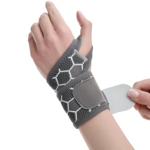 Sports Fitness Badminton Wrist Guard Wrist Wraps Breathable Compression Elastic Wrist Protection Custom Logo EVA Single Pack