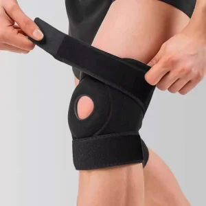 Sports Fitness Basketball Knee Pads Sponge Polyester Fiber Compression Knee Sleeve Cross-Border Knee Support Belt