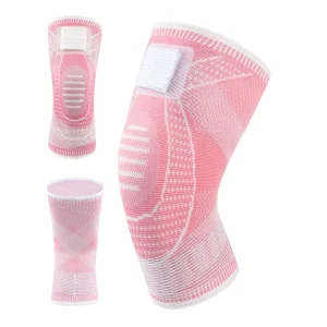 Sports Knee Brace Compression Wrap Elastic Breathable Knee Pads Running Basketball Cycling Anti Slip Fitness Gear