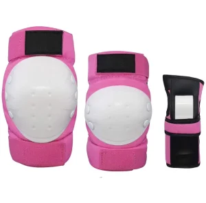 Sports Knee Elbow Pads Wrist Guards Adjustable Safety Protective Gear Set Kids Adult for Cycling Skateboard Inline Skating
