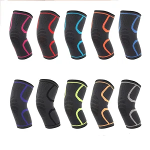 Sports Knee Pads Outdoor Mountaineering Cycling Fitness Breathable Stretch Knit Silicone Protective Gear