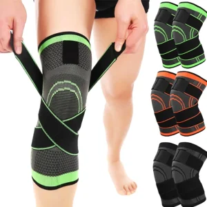 Sports Knee Sleeve Support Patella Knee Strap Protector Spring Pads Compression Knee Brace