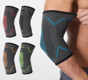 Sports Knitted Nylon Elbow Pads Fitness Running Cycling Comprehensive Protection Breathable Elbow Guards Yoga Joint Protection