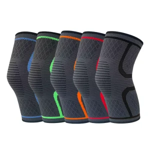 Sports Knitted Nylon Knee Pads Men Women Breathable Stretchy Warm Comprehensive Protection Compression Support Running
