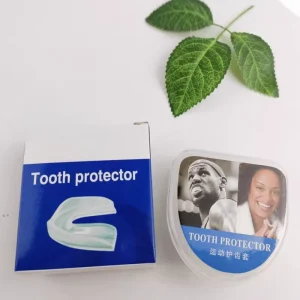 Sports Mouth Guard Single Layer Tooth Protector for Boxing Basketball MMA Grinding Teeth with Storage Case