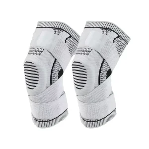 Sports Nylon Knee Pads Hiking Basketball Compression Strap Support Breathable Meniscus Joint Running Protective Gear