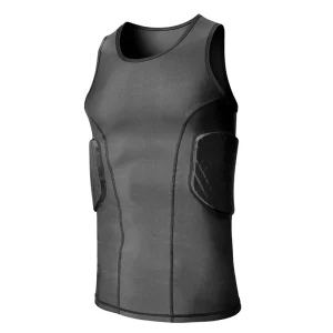 Sports Padded Compression Vest EVA Protective Pads Rib Spine Guard Basketball Football Baseball Training Wear OEM
