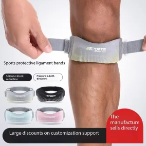 Sports Patella Belt Basketball Compression Knee Brace Outdoor Running Fitness Shock Absorption Adjustable Comprehensive Knee