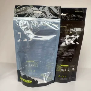 Sports Protective Gear Knee Pads Packaging Reusable Plastic Clothing Bag Sealed Zipper Stand Pouch for Shoes Offset Printing