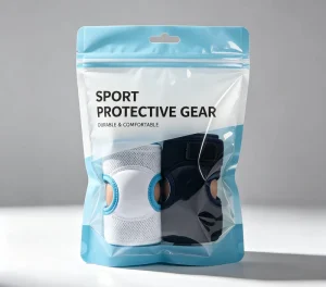 Sports Protective Gear with Sun Protection Sleeves Resistance Band in Transparent Plastic Packaging Bag