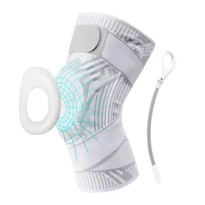 Sports Protector 3D Knit Elastic Bandage Silicone Knee Support Pads Volleyball Knee Sleeve Pads