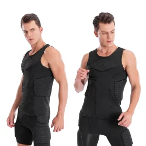 Sports Protector Honeycomb Breathable Protection Skiing Basketball Football Rugby Tank Tops Sports Vest Anti collision Shirt