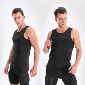 Sports Protector Honeycomb Breathable Protection Skiing Basketball Football Rugby Tank Tops Sports Vest Anti collision Shirt