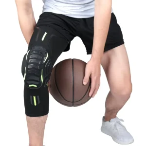 Sports Safety EVA Anti-collision Protector Compression Leg Sleeves Braces Volleyball Basketball Knee Pads