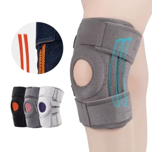 Sports Safety Polyester Knee Pads for Professional Protection Thick Adjustable Flexible Breath Relief