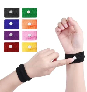 Sports Safety Wrist Support Bracelet for Carsickness Seasickness Relief Spandex Material Breathable Lightweight Durable