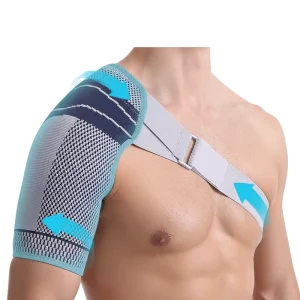 Sports Shoulder Pads for Men Women Breathable Adjustable Compression Shoulder Protection Straps Fixed Support