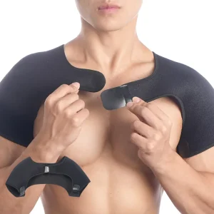 Sports Shoulder Support Breathable Compression Wrap Protector Non-Slip Thermal Double Shoulder Pads