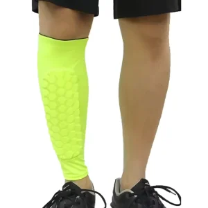 Sports Soccer Shin Guard Sleeve Sock Leg Honeycomb Support Football Compression Calf Sleeve for Adult Teens Children