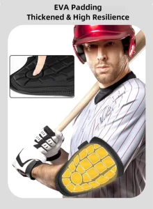 Sports Youth Adult Softball Hitter EVA Anti Collision Padded Arm Protection Durable Baseball Elbow Guard