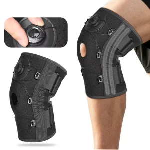 Spring Knee Protector Outdoor Sports Running Mountaineering Pressurized Patella Adjustable 3D Knob Design Riding Protector Men