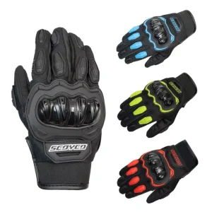 Spring Summer Full Finger Non Slip Protective Motorbike Cycling Motorcycle Racing Gloves for Men Moto Riding Gloves
