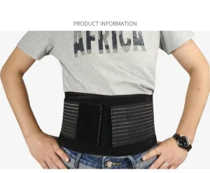 Stabilizing Lumbar Lower Breathable Back Brace Support Belt Dual Adjustable Straps Breathable