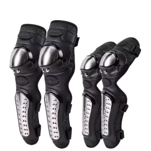 Stainless Steel Knee Elbow Pads Safety Professional Protective Gear Set for Motorcycle Racing Protective Gear