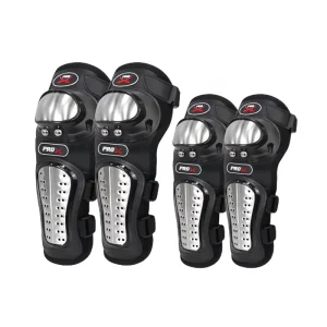 Stainless Steel Motorcycle Protective Gear for Outdoor Sports Cycling Riding Roller Skate Elbow Knee Pads