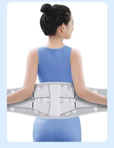Steel Plate Lumbar Support Belt Adjustable Breathable Back Brace For Lower Back Pain Relief Men Women Sports Work