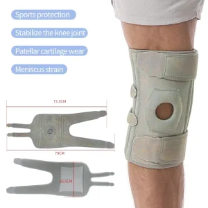 Strap Compression Spring Supports the Meniscus Knee Pad for Stabilizing the Knee Bone Patellar Wear and Meniscus Injury