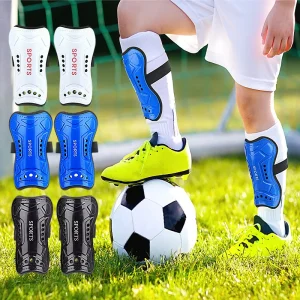 Strap style Football Shin Guards Thickened Double Layer Insert Type Sports Leg Protectors Outdoor Training Gear Adults Children