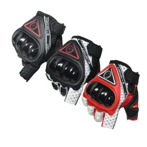 Summer Breathable Half Finger Motorcycle Racing Gloves Knuckle Protection Anti slip Impact resistant for ATV Dirt Bike Off Road
