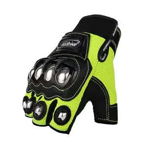Summer Half Finger Motorcycle Gloves for Riding and Cycling Protection Ventilated Protective Gear Motorbike Accessories