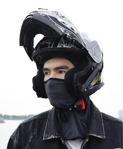 Summer Riding Whole Face Windproof Ice Silk Sunscreen Absorb Helmet Mask Protect Motorcycle Head Cover