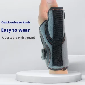 Summer Tenosynovitis Protection Wrist Brace OK Cloth Rubber Strip Black Universal Left Right Thumb Knob Closure