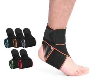 Super Elastic and Comfortable Nylon Material Ankle Support Wrap Breathable and Adjustable for Protection