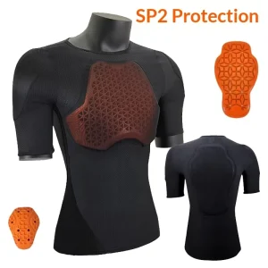 TEMPUS VEST 3 Back Protector Breathable Motorcycle Chest Shoulder Protector Soft Armor Polyester Fiber MTB Use Teens Adults