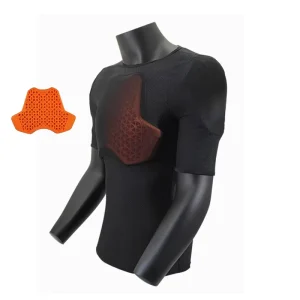 TEMPUS VEST 3 Cycling Protective Gear Armor Shoulder Back Chest Anti fall Short sleeved Breathable Polyester Fiber Soft